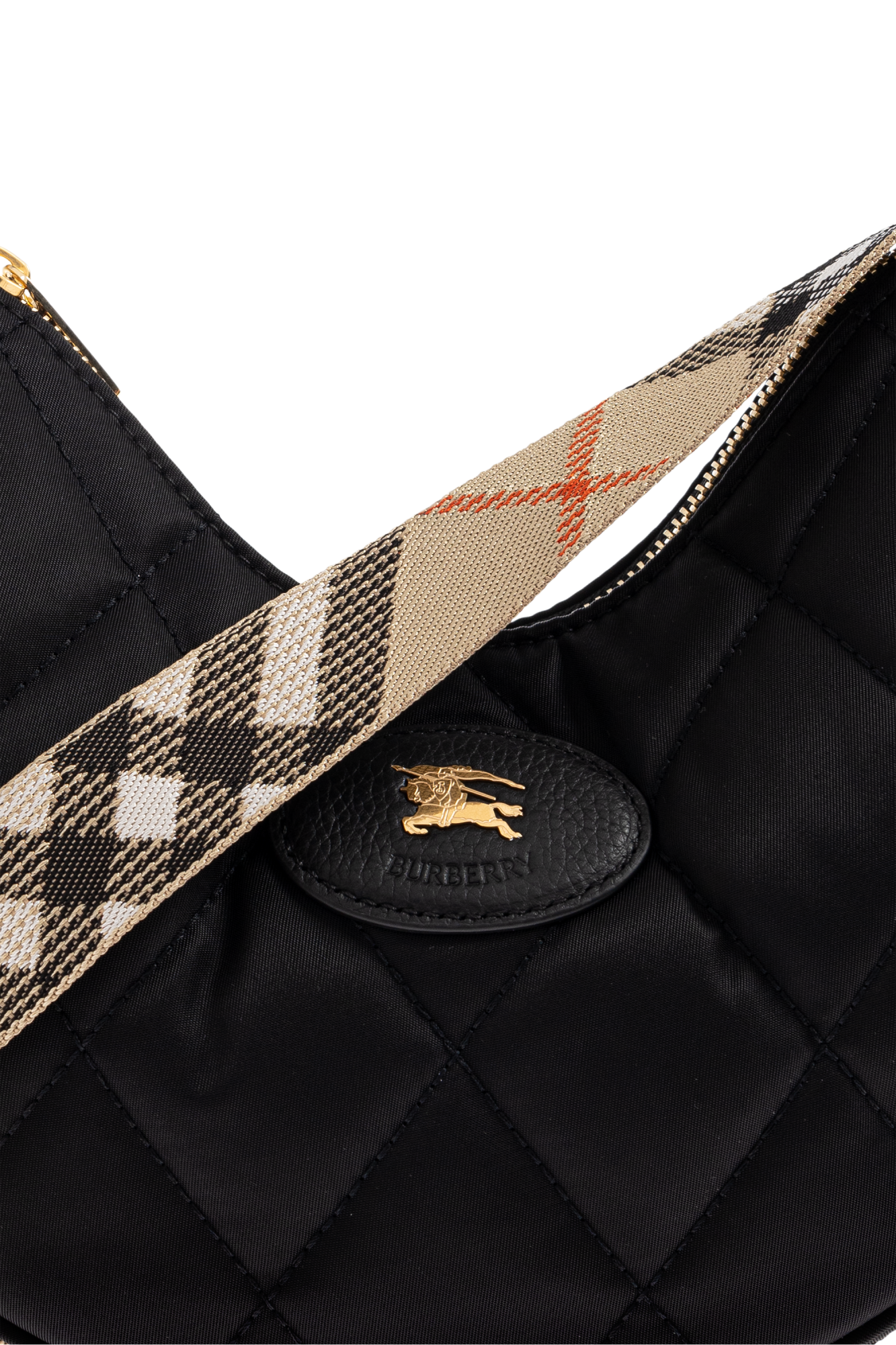 【関税＆送料込み】Burberry 'Horseshoe' Black Fabric Bag 3B25D20A-91AE-4EA5-A8BA-